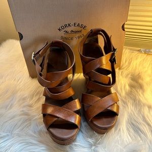 Kork-Ease Hailey Platform Wedge size 9